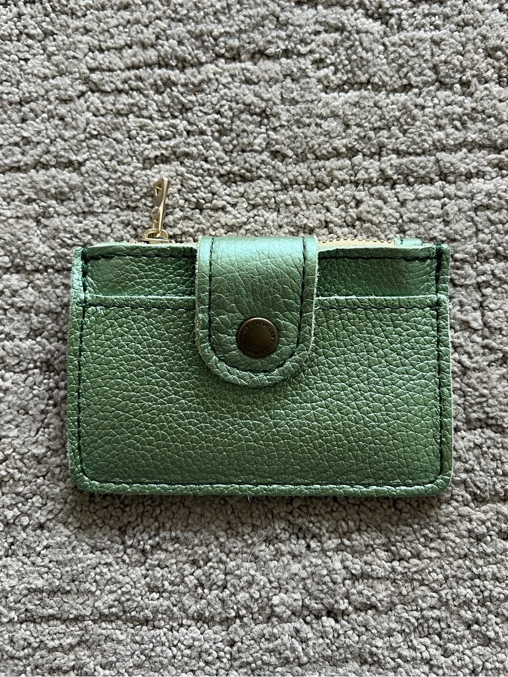 Portland Leather Metallic Green Sabrina Wallet